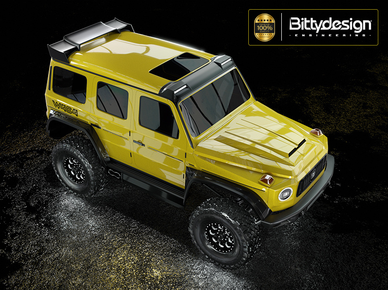 BITTYDESIGN W464 1/18 Kaross Traxxas TRX-4M (Omålad/Klippt)