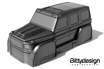 BITTYDESIGN W464 1/18 Body Traxxas TRX-4M (Unpainted/Cut)
