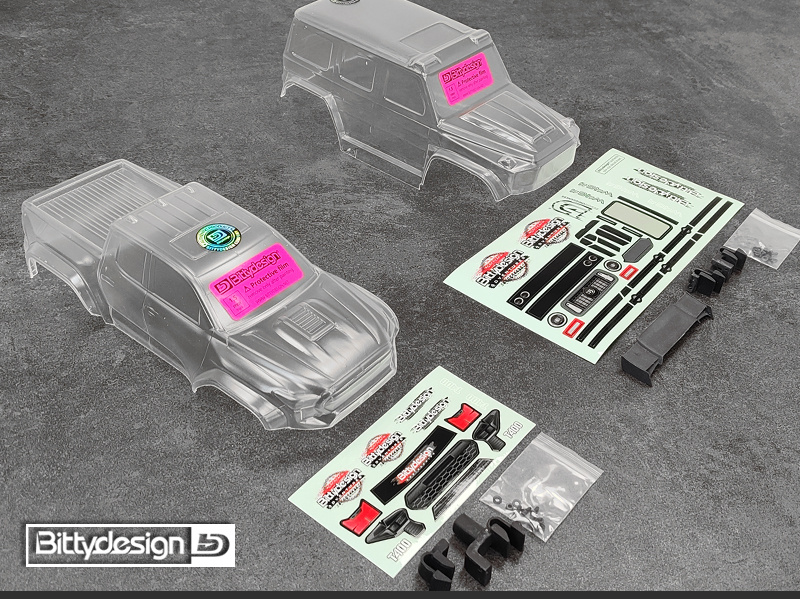 BITTYDESIGN W464 1/18 Kaross Traxxas TRX-4M (Omålad/Klippt) - 6