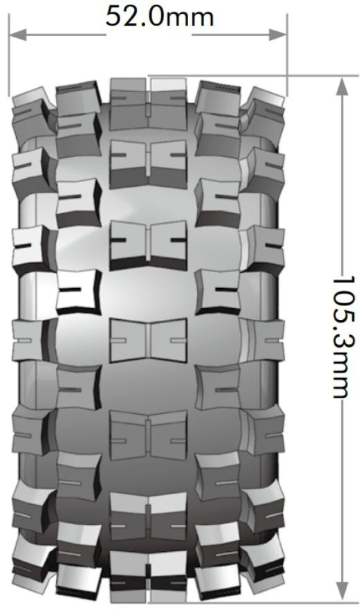 Louise RC World Däck & Fälg ST-MCROSS 1/10 Soft (Lös 12, 14 & 17mm Hex) (2) - 2