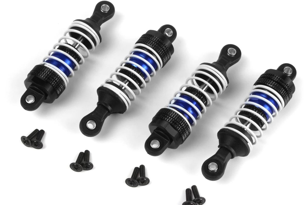 Maverick RC MV150555 Aluminum Oil-Filled Shock Absorber Set Blue/4pc - 2