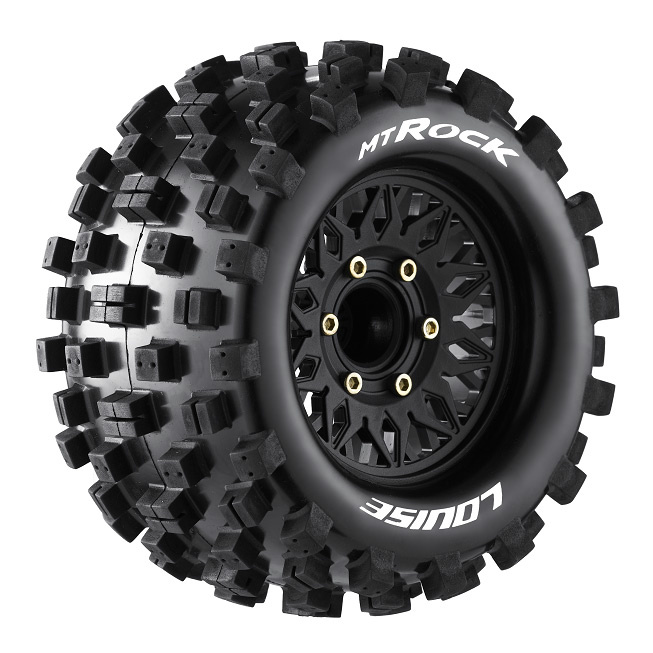 Louise RC World Tire & Rim MT-ROCK 1/10 Soft (Loose 12, 14 & 17mm Hex) (2)