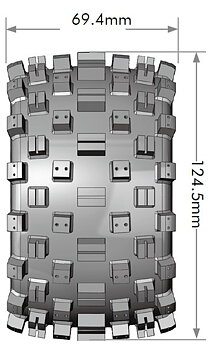Louise RC World Tire & Rim MT-ROCK 1/10 Soft (Loose 12, 14 & 17mm Hex) (2)