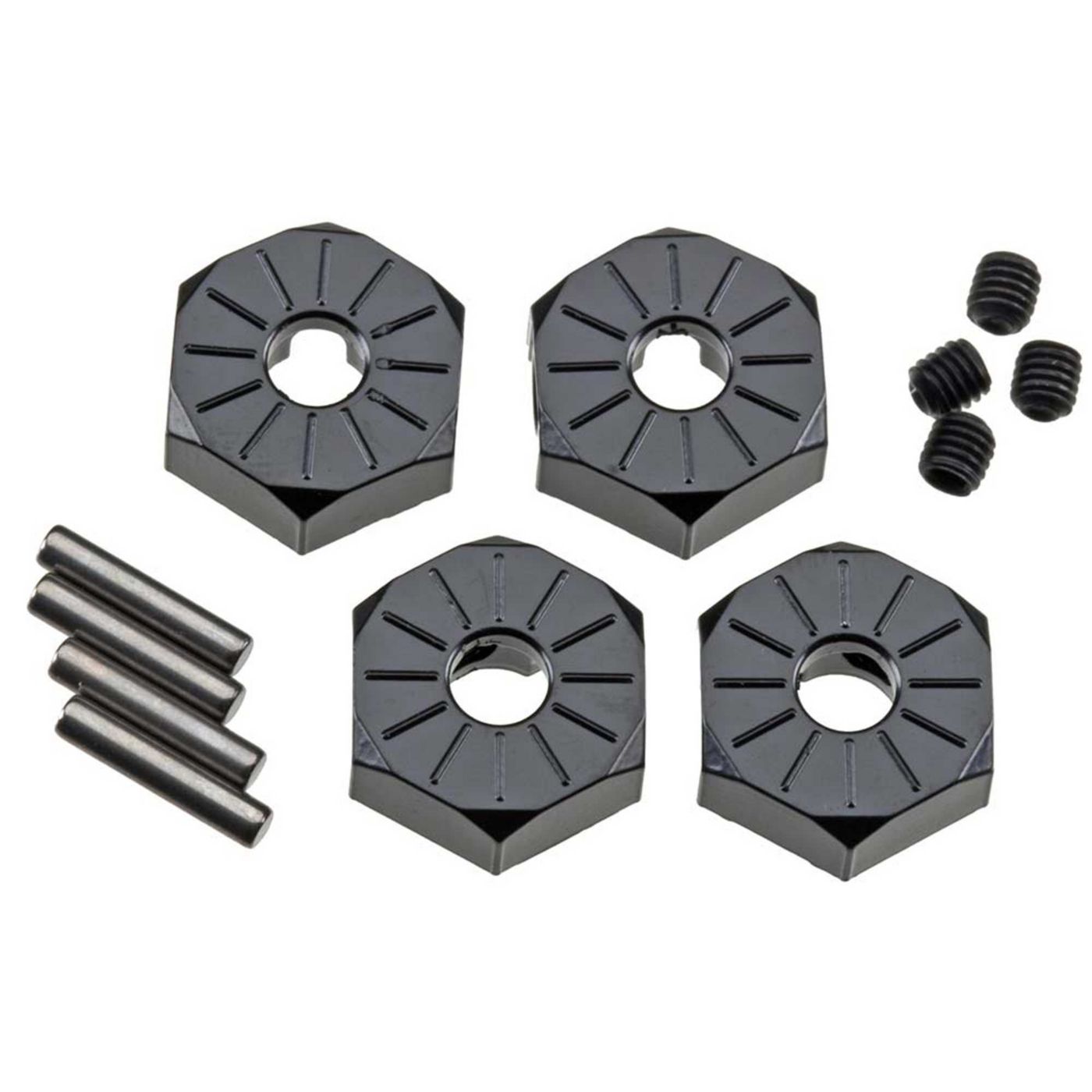 Axial AX30427 Aluminum Hub Narrow 12mm Black (4) - 2