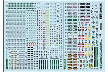 Tamiya 12625 1/16 & 1/35 WWII German Military Insignia Decal Se