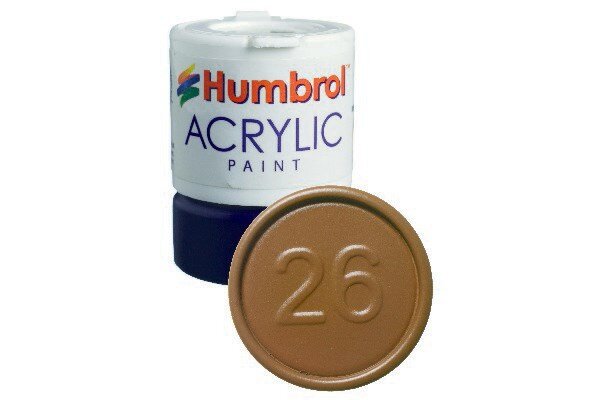 Humbrol 26 Acrylic Khaki 12ml - Matt