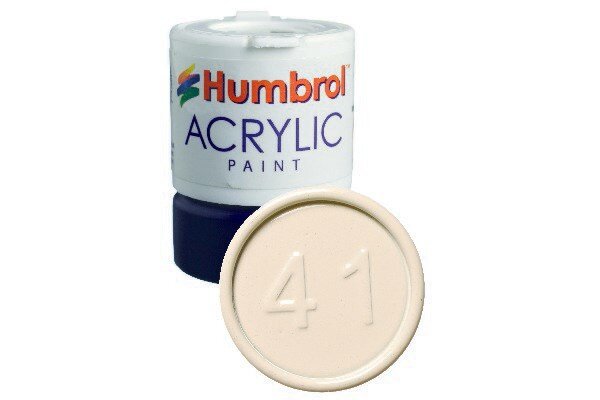 Humbrol 41 Acrylic Ivory 12ml - Blank