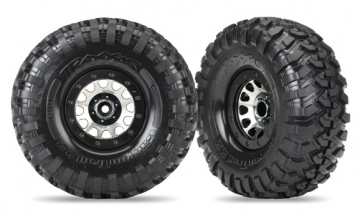 Traxxas 8172 Däck & Fälg Canyon Trail/Method 105 Svart Krom 2.2" (2)