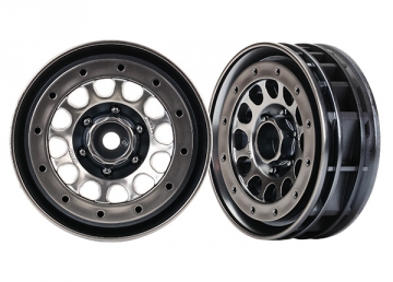 Traxxas 8173 Fälg Method 105 Svart Krom 1.9" Beadlock (2)