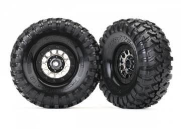 Traxxas 8174 Däck & Fälg Canyon Trail/Method 105 Svart Krom 1.9" (2)
