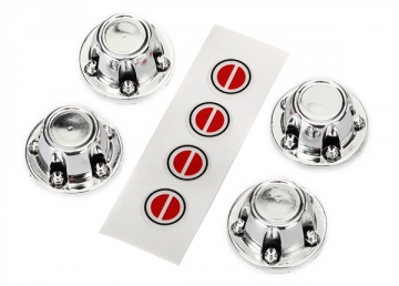 Wheel Center Caps Chrome (4) (Requires Stub Axle #8255)