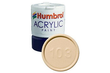 Humbrol 103 Acrylic Cream 12ml - Matt