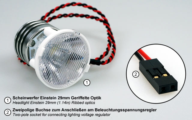 Headlight Einstein 29mm (1.14in) - 2