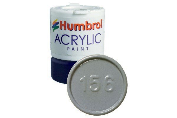 Humbrol 156 Acrylic Dark Camouflage Grey 12ml - Satin