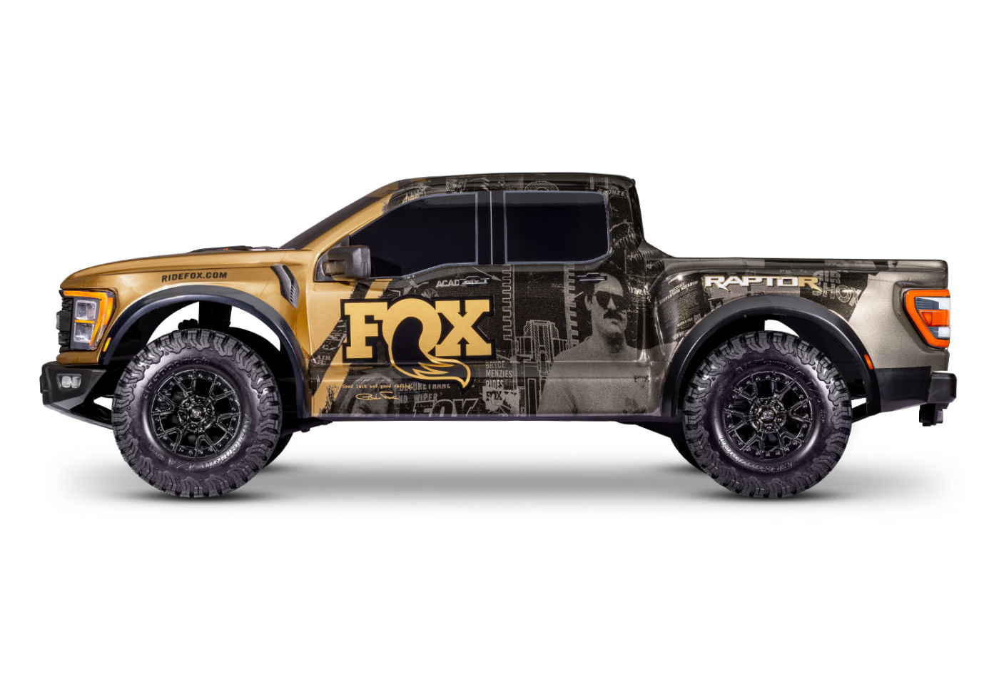 Traxxas Ford F-150 Raptor-R VXL-4s Ultimate 4WD 1/10 RTR TQi LED Fox SE Guld - 3