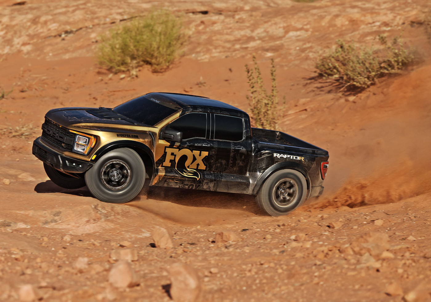 Traxxas Ford F-150 Raptor-R VXL-4s Ultimate 4WD 1/10 RTR TQi LED Fox SE Guld - 7