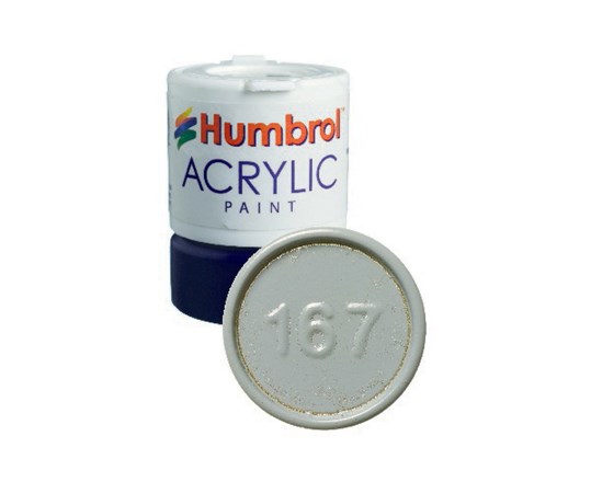 Humbrol 167 Acrylic RAF Barley Grey 12ml - Satin