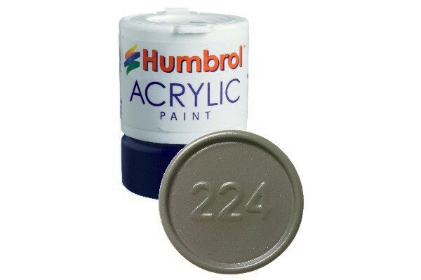 Humbrol 224 Acrylic Dark Slate Grey 12ml - Matt