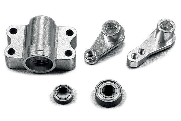 CARSON 500530914 1:14 Alum. Steering Assem.Set EU 2/3Axle
