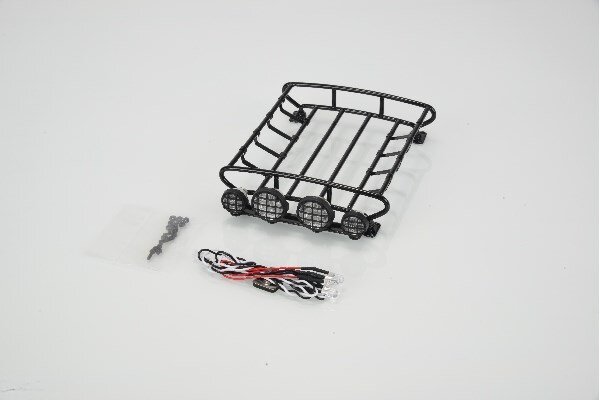 CARSON 500908145 Roof rack with 4x lights medium