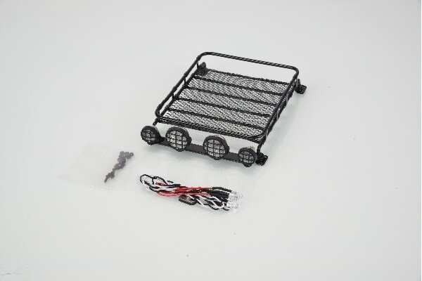 CARSON 500908146 Roof rack with 4x lights, large