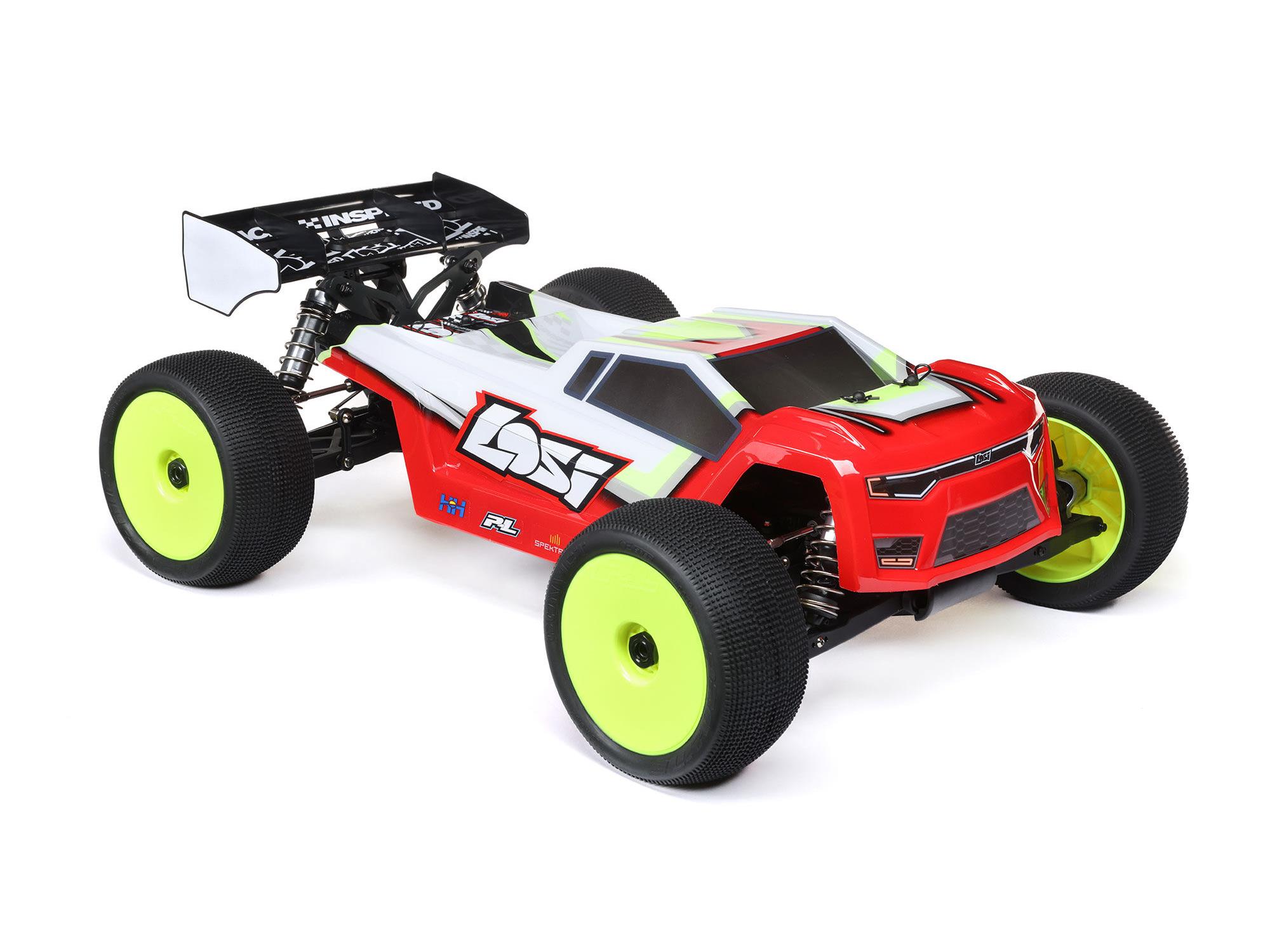 Losi 1/8 8IGHT-XTE 4S 4X4 RTR Brushless Race Truggy, Clear - 3