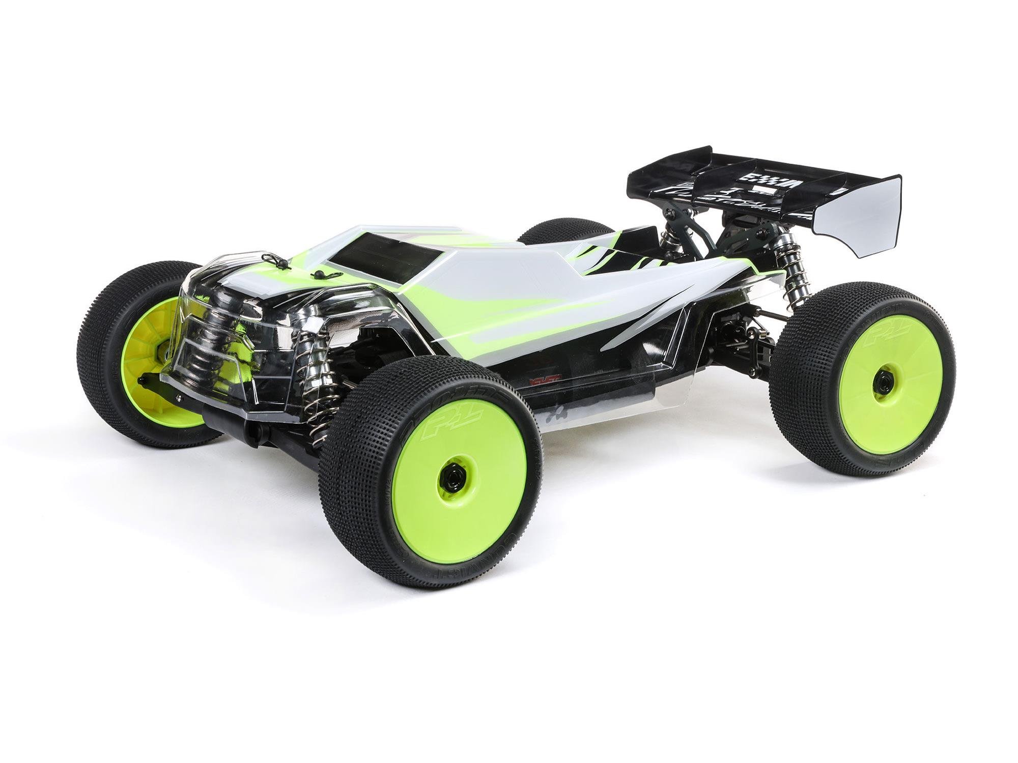 Losi 1/8 8IGHT-XTE 4S 4X4 RTR Brushless Race Truggy, Clear - 13