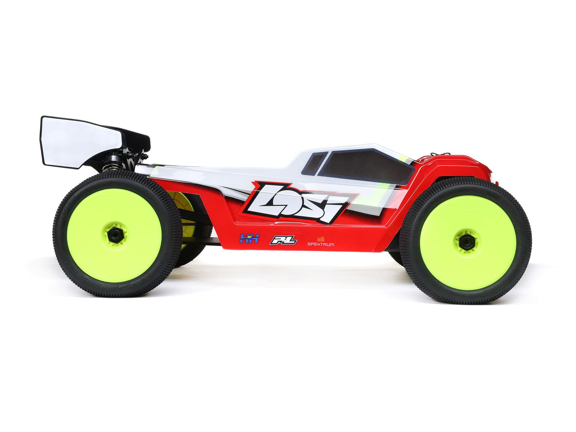 Losi 1/8 8IGHT-XTE 4S 4X4 RTR Brushless Race Truggy, Clear - 5