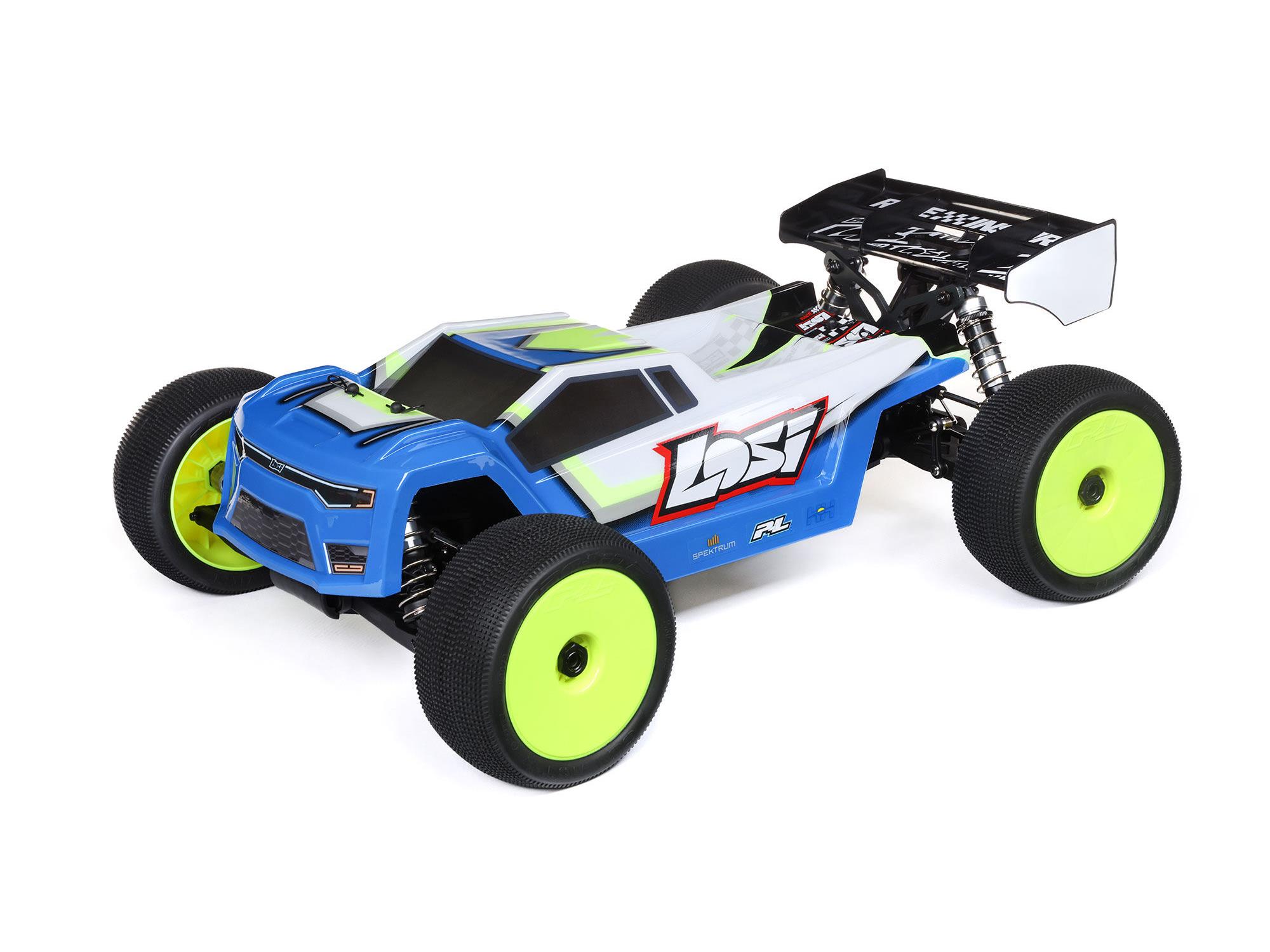 Losi 1/8 8IGHT-XTE 4S 4X4 RTR Brushless Race Truggy, Clear - 8