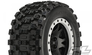 Pro-Line Däck & Fälg Badlands MX43 Pro-Loc/ Impulse X-Maxx (2)