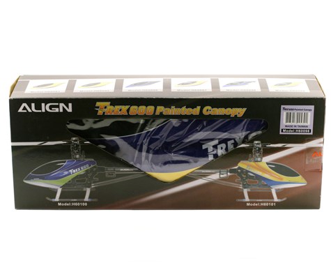 Align 600E Painted Canopy (Blue) - 2