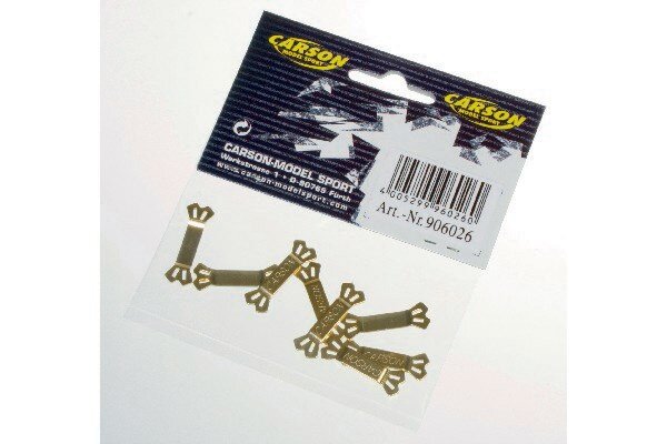 CARSON 906026 Guld lodde forbindelser 8stk.