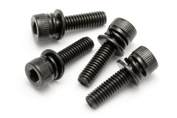 HPI HP15479 Cap Head Screw M4X15Mm With Washer (4Pcs)