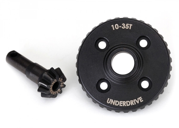 Ring- & Differential Pinion Gear Underdrive 10/35T CNC TRX-4