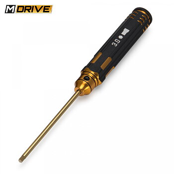 M-Drive 21000 Pro TiN Insexnyckel Rak Set - 1.5, 2, 2.5 & 3mm