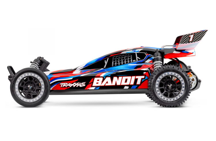 Traxxas Bandit 2WD 1/10 TQ USB EHD Röd - 12