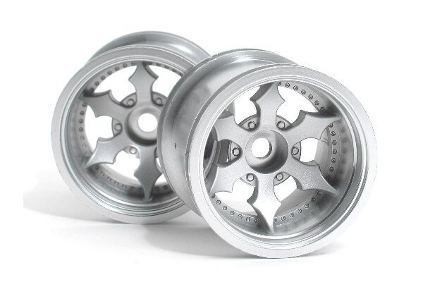 HPI HP3083 Spike Truck Wheel (Matte Chrome/2Pcs)