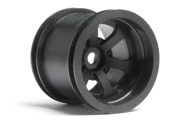 HPI HP3094 Scorch 6-Spoke Wheel Black (2.2In/55X50Mm/2Pcs)