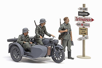 Tamiya 35384 1/35 German KS600 Motorcycle & Sidecar