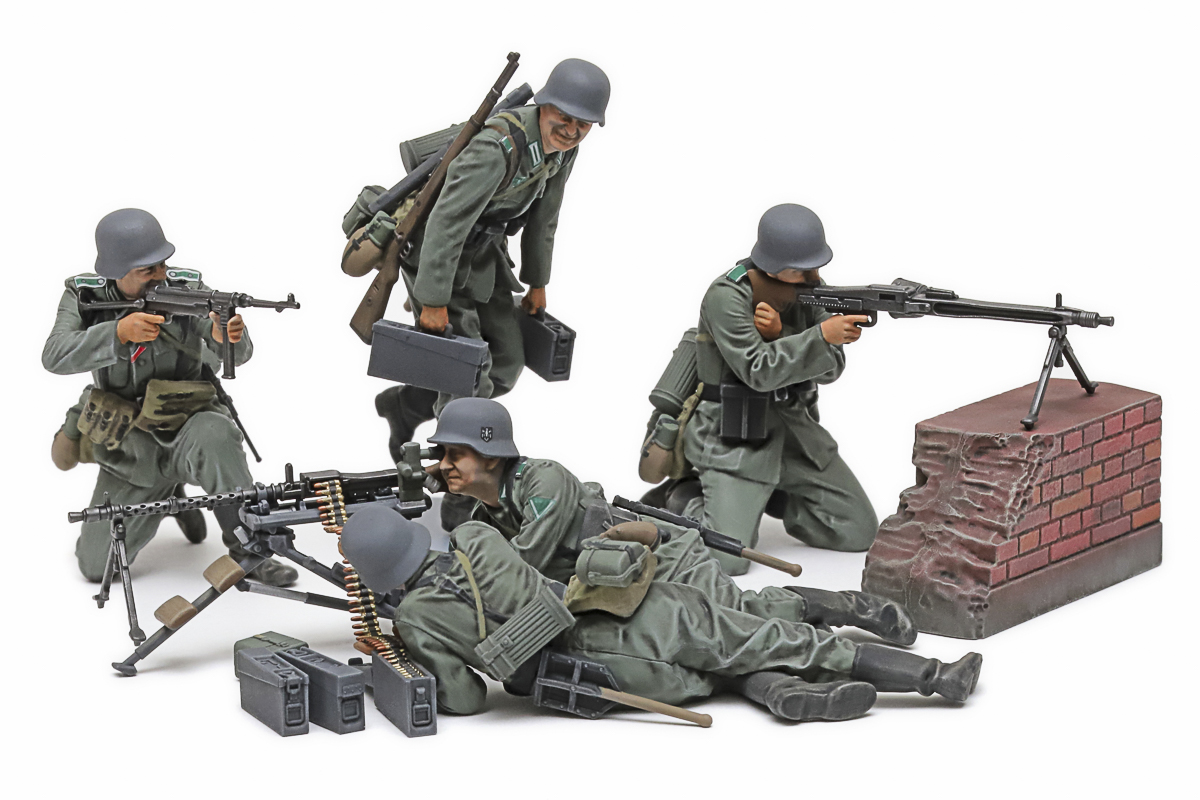 Tamiya 35386 1/35 German Machine Gun Team Set (Mid-WWII)