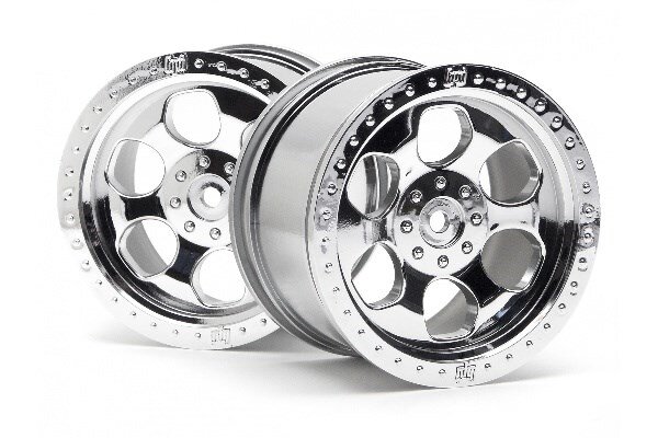 HPI HP3117 6 Spoke Wheel Shiny Chrome (83X56Mm/2Pcs)
