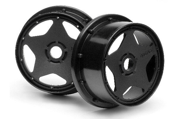 HPI HP3221 Super Star Wheel Black (120X60Mm/2Pcs)