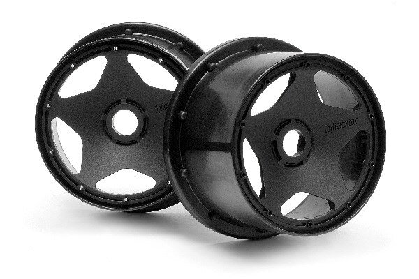 HPI HP3226 Super Star Wheel Black (120 X 75Mm/2Pcs)