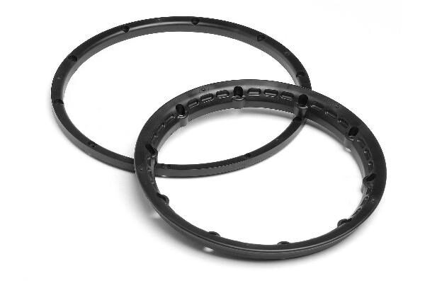 HPI HP3271 Heavy Duty Wheel Bead Lock Rings (Black/For 2 Whl)