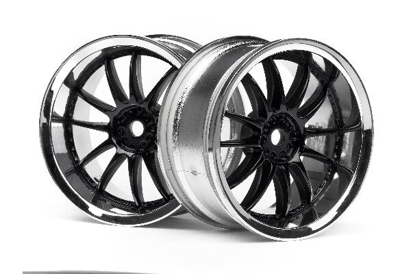 HPI HP3286 Work Xsa 02C Wheel 26Mm Chrome/Black (3Mm Offset)