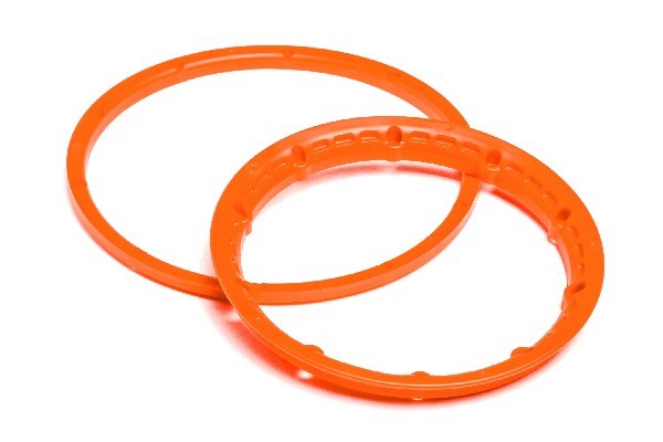 HPI HP117334 Heavy Duty Wheel Bead Lock Rings Orange/F. 2 Wheel