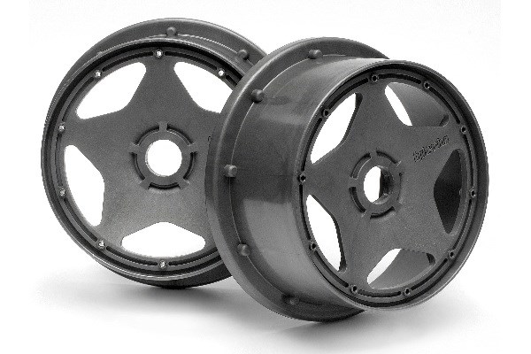 HPI HP3222 Super Star Wheel Gunmetal Front (120X60Mm/2Pcs/)
