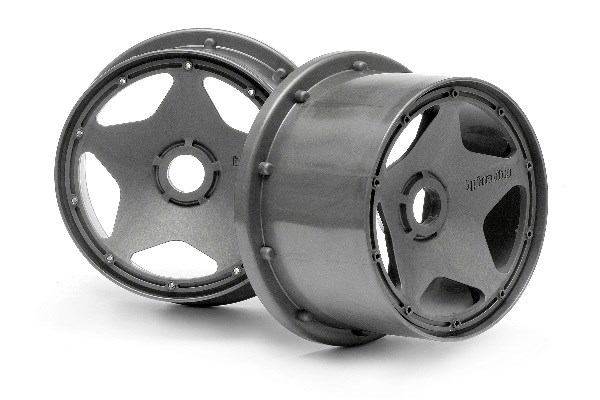 HPI HP3227 Super Star Wheel Gunmetal Rear (120X75Mm)