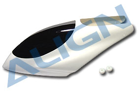 Align 600 Painted Canopy (Vit / Svart - T-Rex 600)