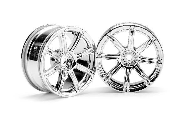 HPI HP3300 Work Emotion Xc8 Wheel 26Mm Chrome (3Mm Offset)